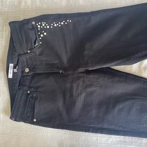 Good American high waisted jeans pearls